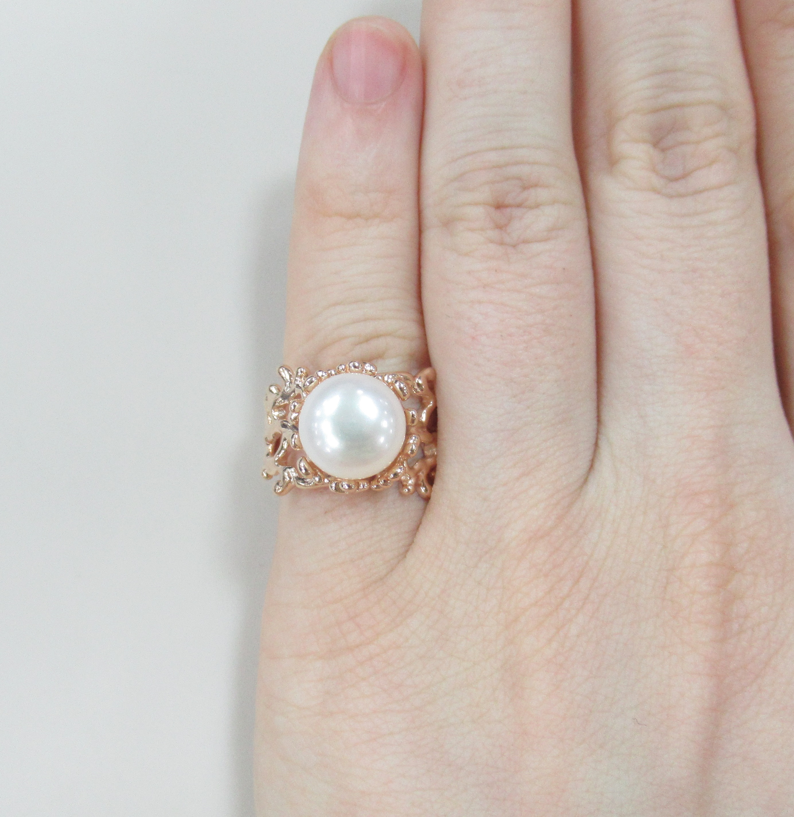 Серебряное кольцо с жемчугом